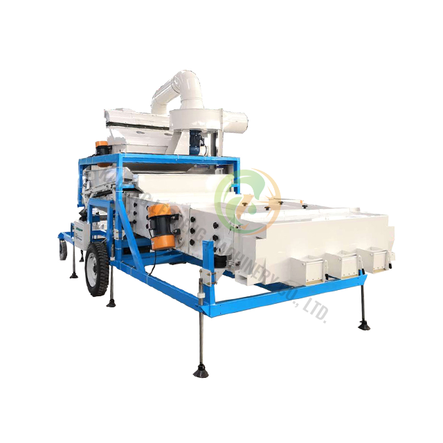 Productivité haute productivité mobile combinée de céréales Nettoyage de graines de graine de sélection pour le tournesol de citrouilles haricots secs