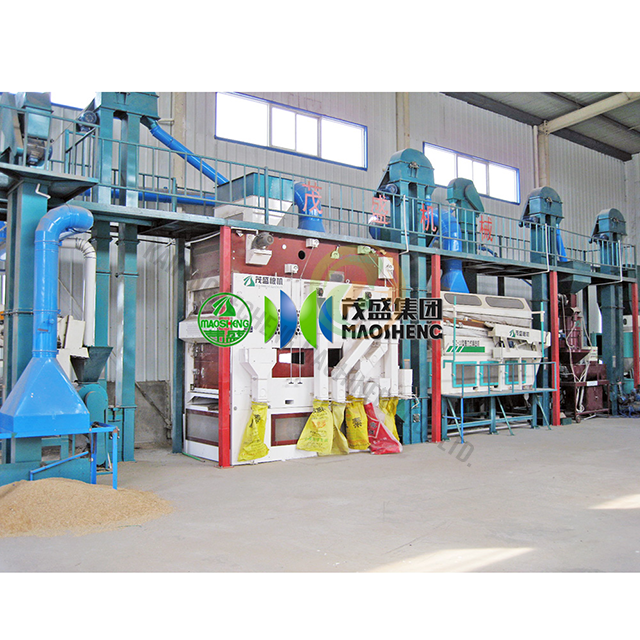 Usine automatique de transformation des graines de blé avec système de nettoyage à plusieurs étapes