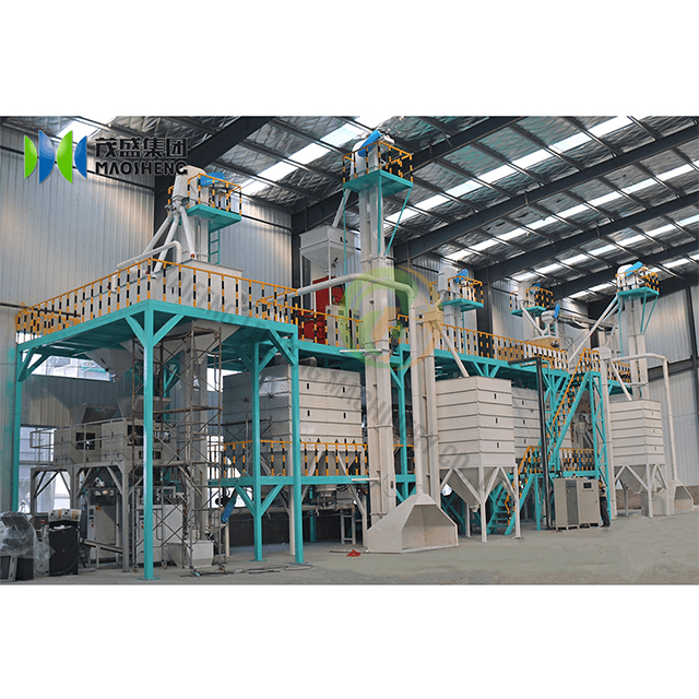 Production commerciale automatisée de farine d'usine de transformation de maïs