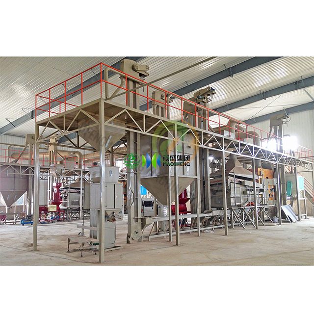 Usine automatique de transformation des graines de blé avec système de nettoyage à plusieurs étapes